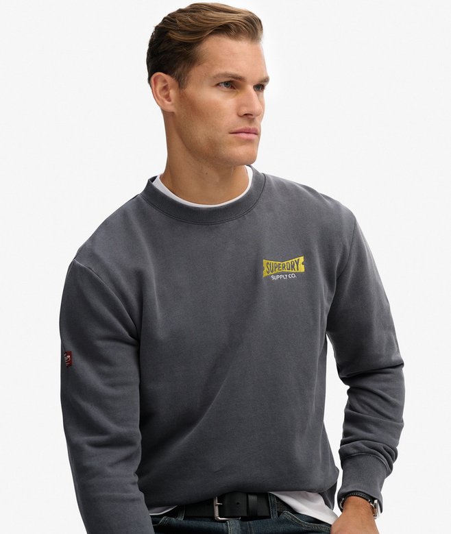 Heritage Tab Loose Crew Sweatshirt