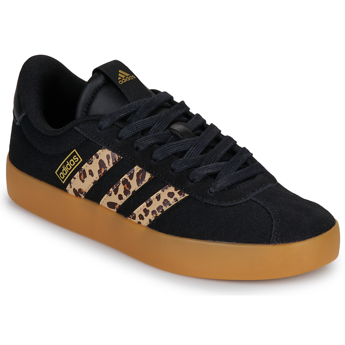 adidas - VL COURT 3.0 - Black / Leopard / Gum