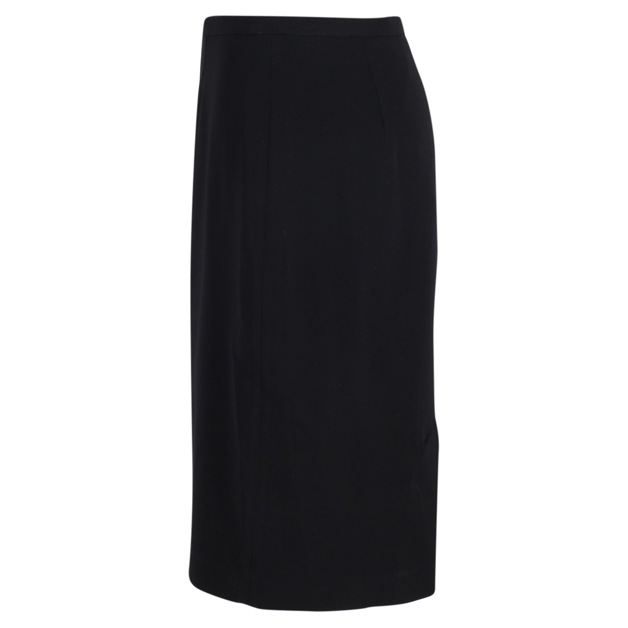 Max Mara Preloved Pencil Skirt in Black Wool