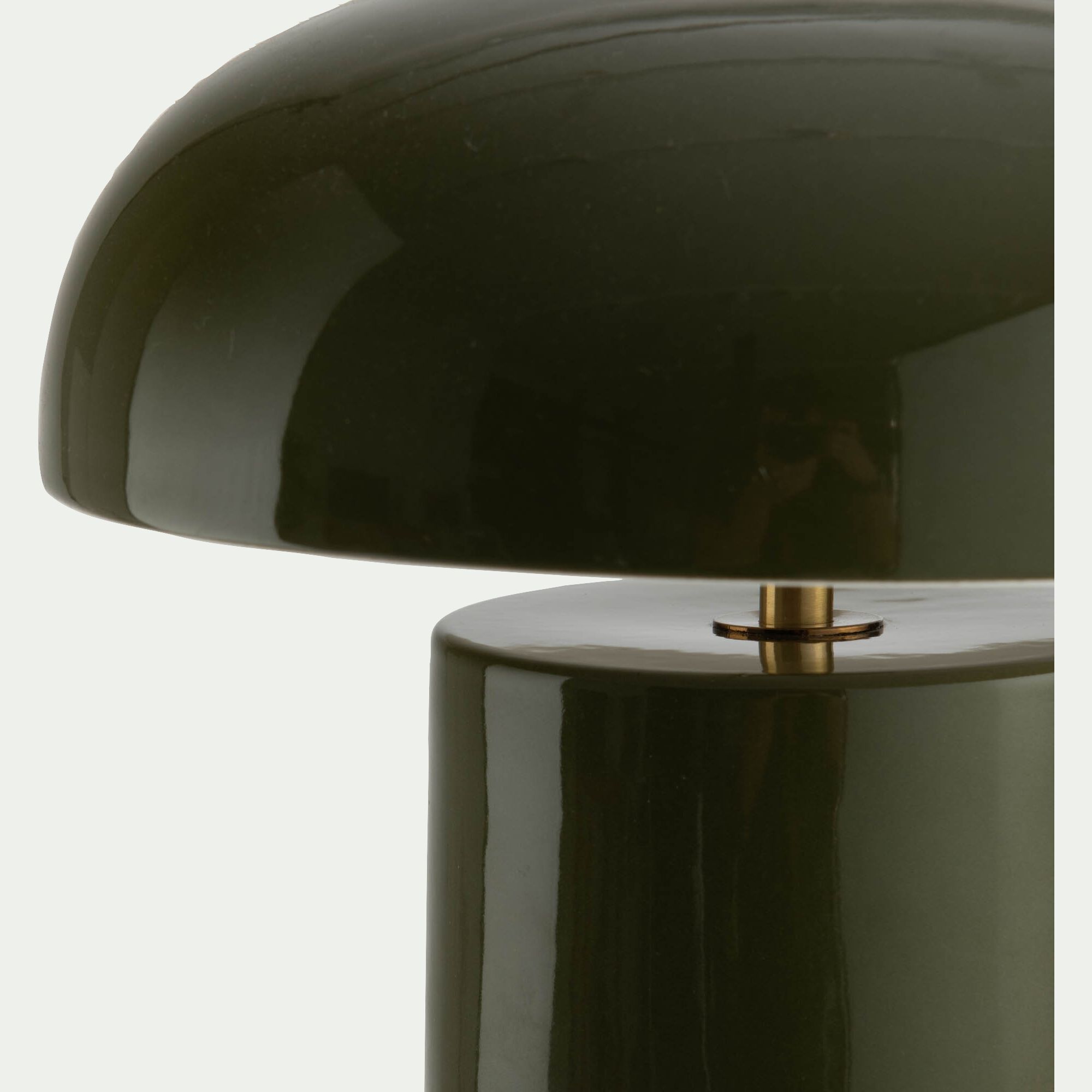 MAEL - Lampe à poser électrifiée en porcelaine D23,2cm - vert