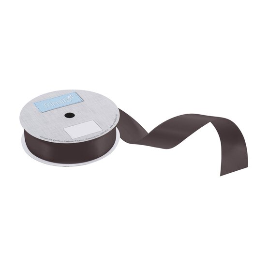 Trimits Black Double-Faced Satin Ribbon by the Metre 25mm