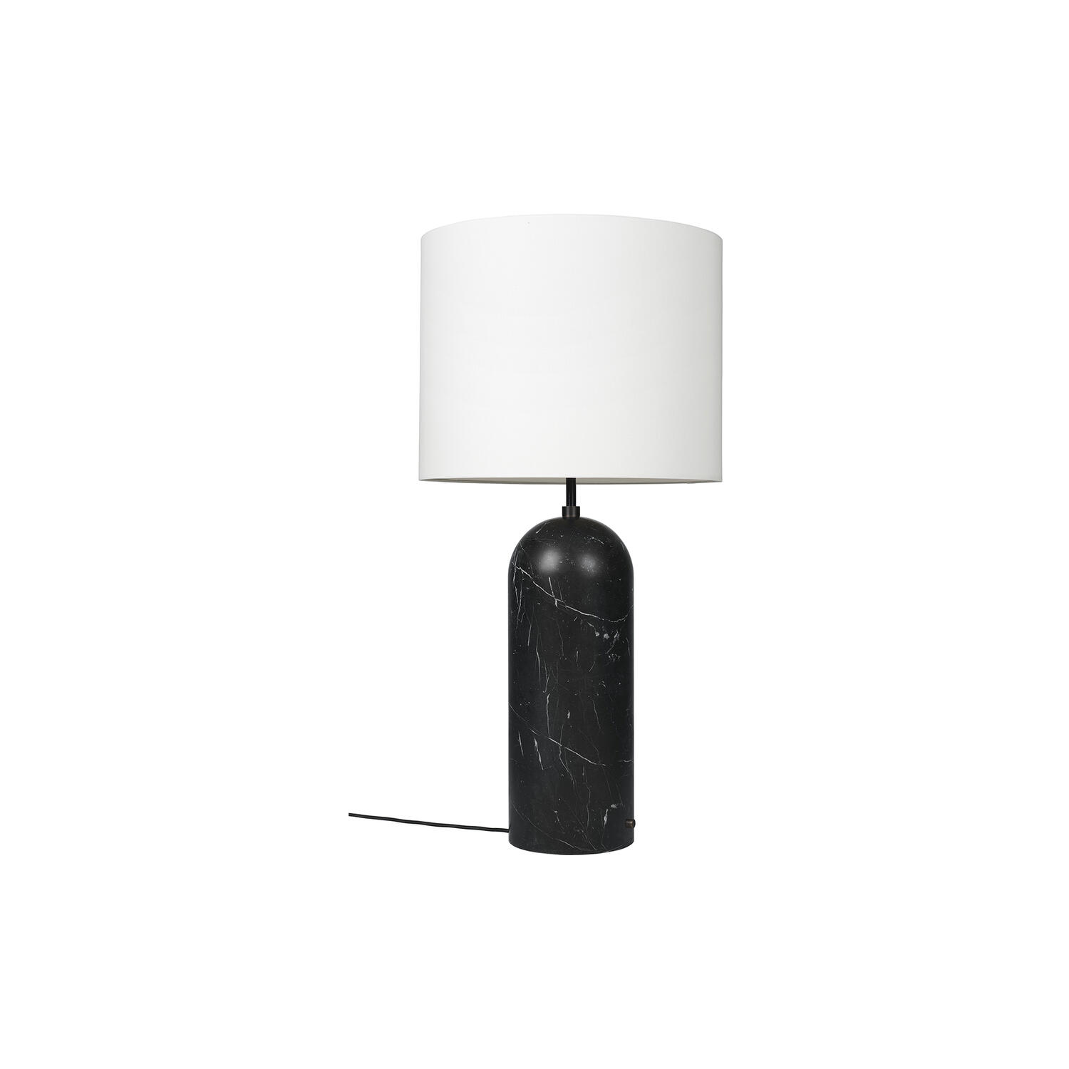 Gravity XL Floor Lamp, black marble/white