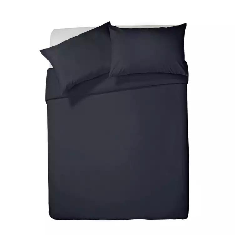 Habitat Pure Cotton 200TC Navy Bedding Set - Double