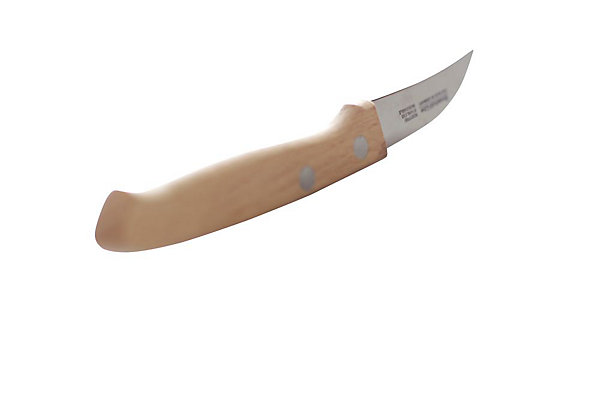 Couteau éplucheur avec manche en bois modèle courbé Bois (L)165 mm - Hendi