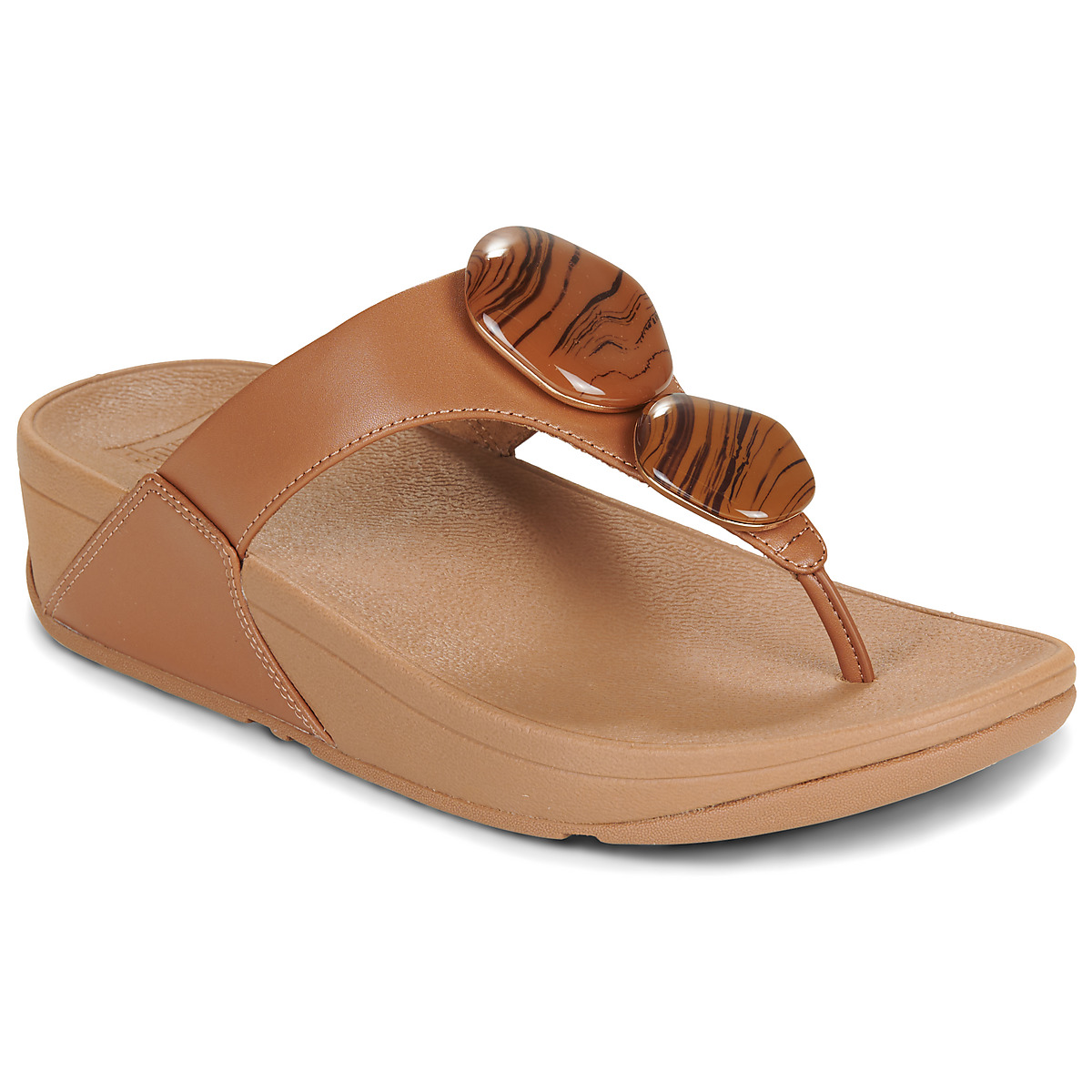 FitFlop - LULU TOE POST SANDALS - Brown