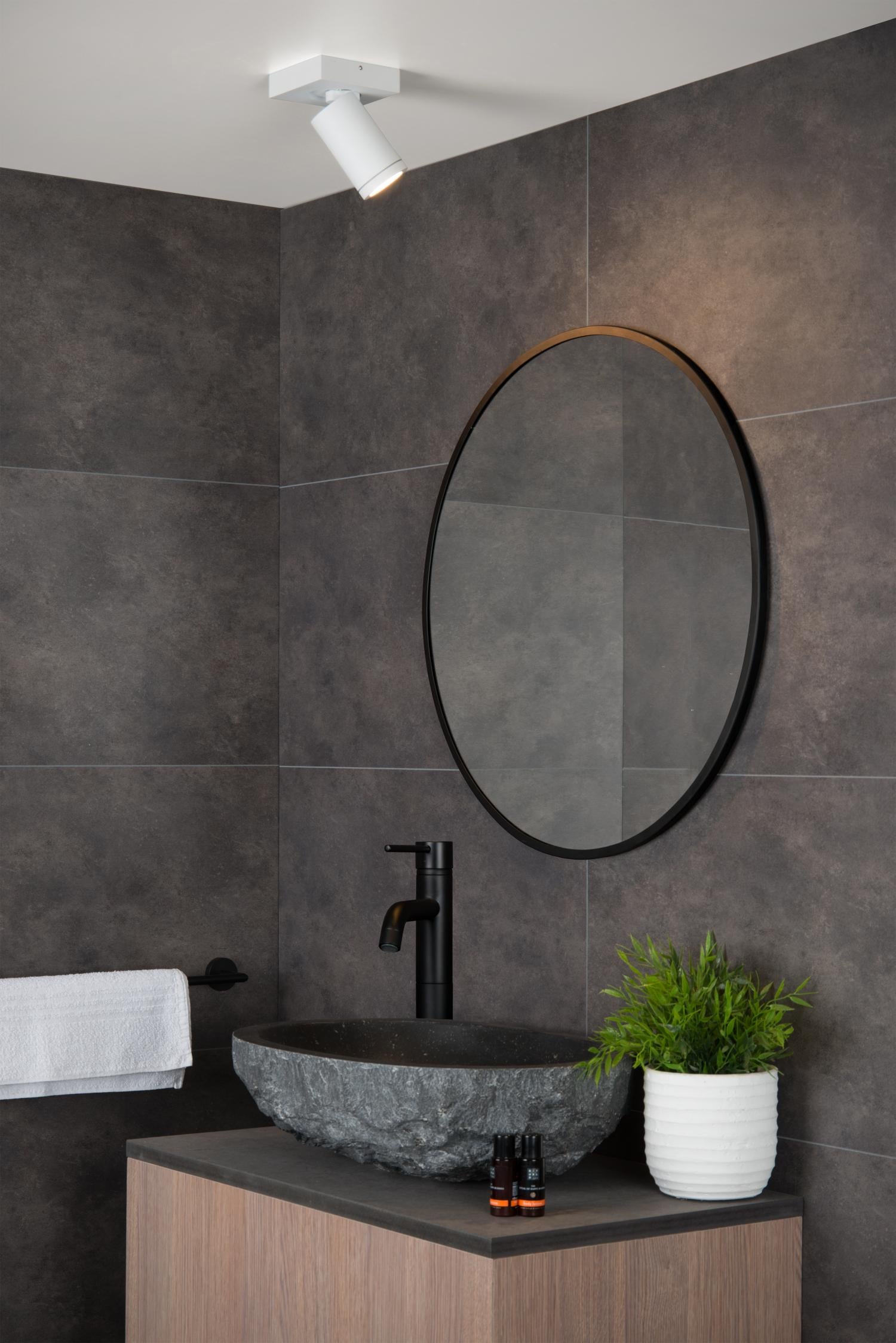 Lucide plafondspot badkamer TAYLOR - 1xGU10 - Wit