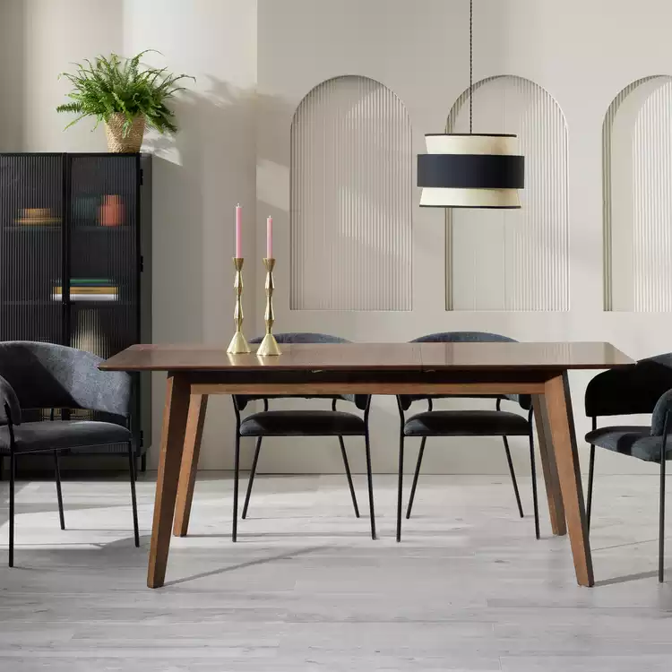 Habitat Callan Extending Wood Veneer 4-6 Seater Dining Table