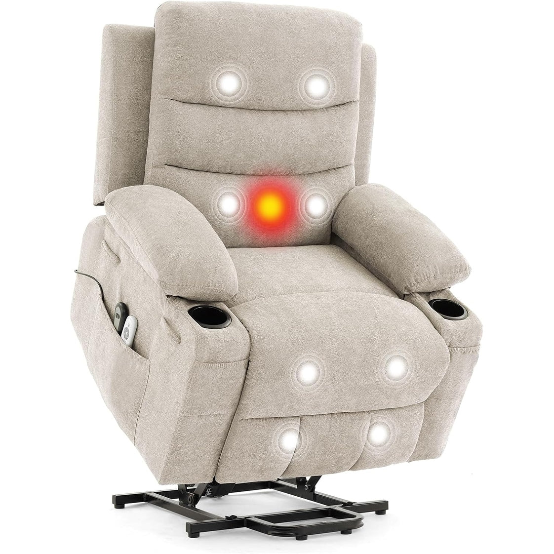 Oversized Electric Power Lift Recliner Chair, Recliners for Elderly With Heat and Massage
