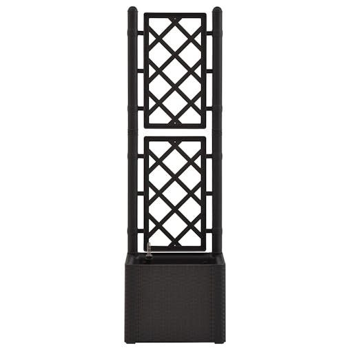 NNEVL Garden Raised Bed with Trellis and Self Watering System Anthracite