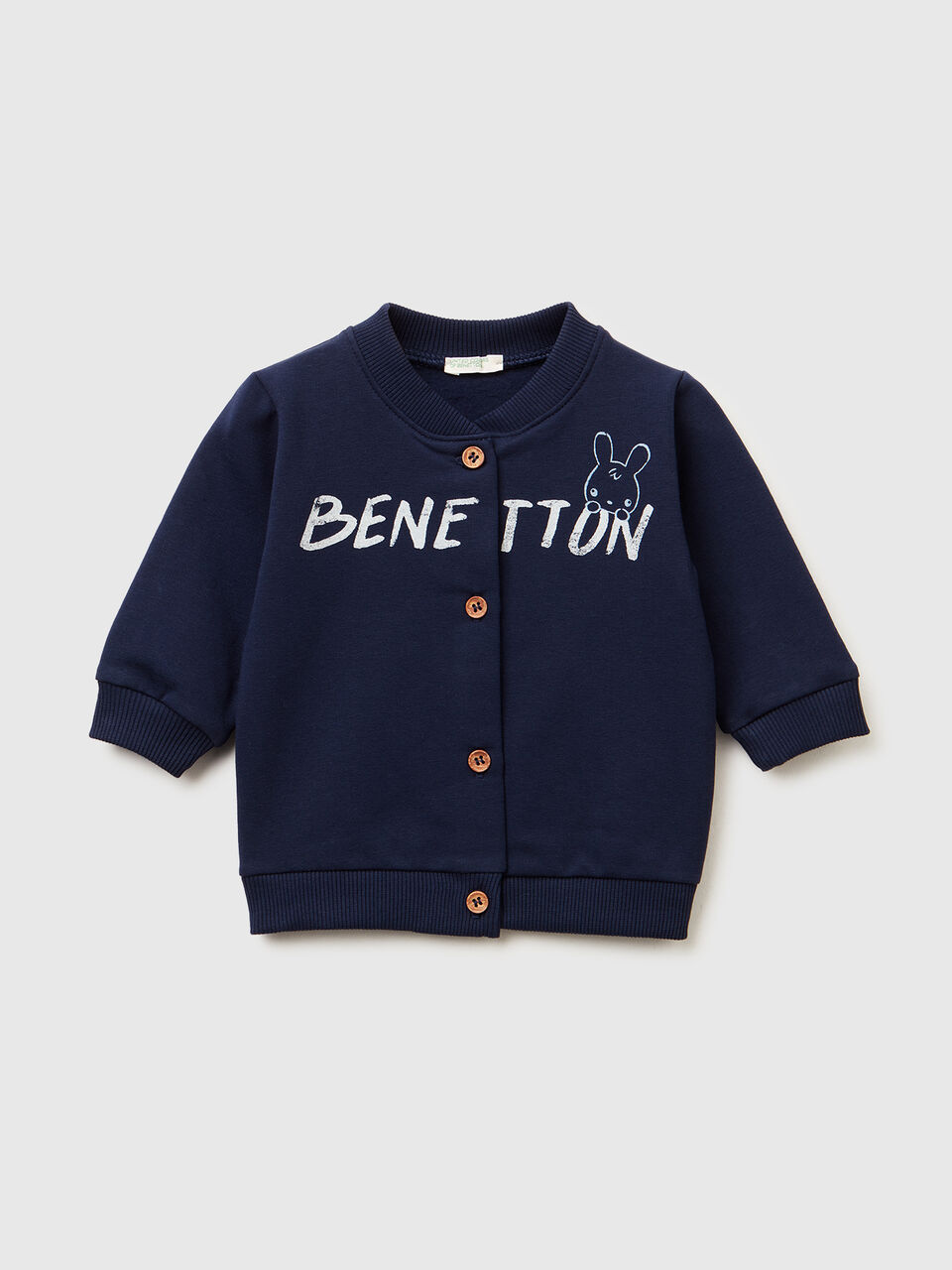 Warm sweatshirt with logo print