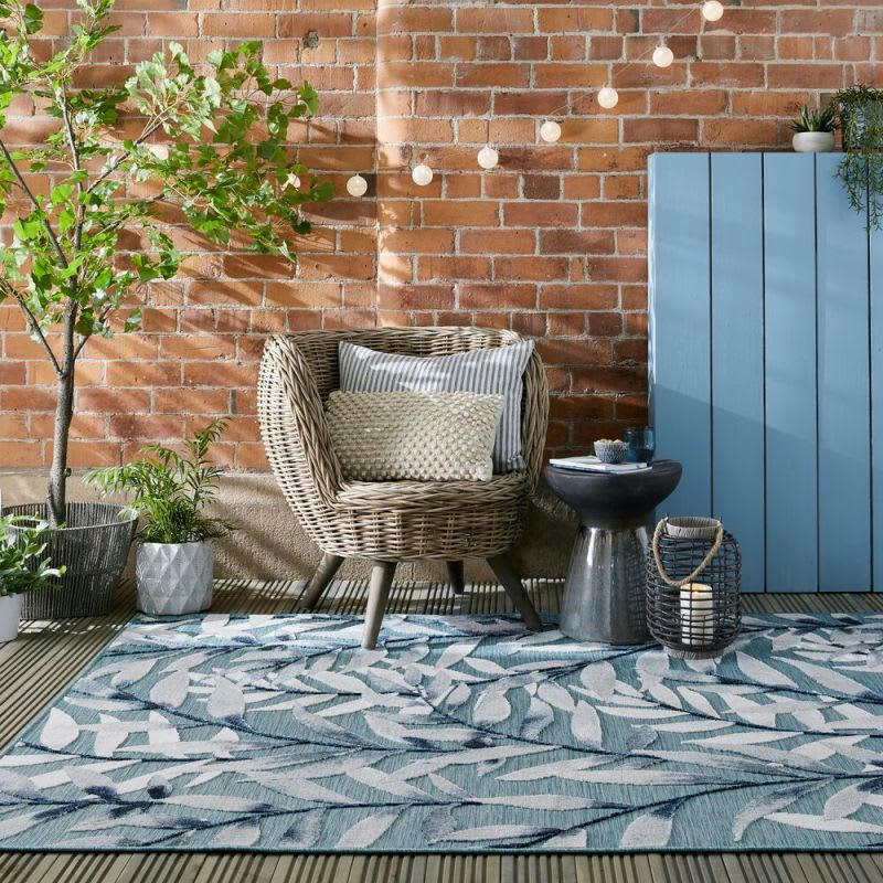 - Tapis d'extérieur/ intérieur bleu Plaza 200 x 290