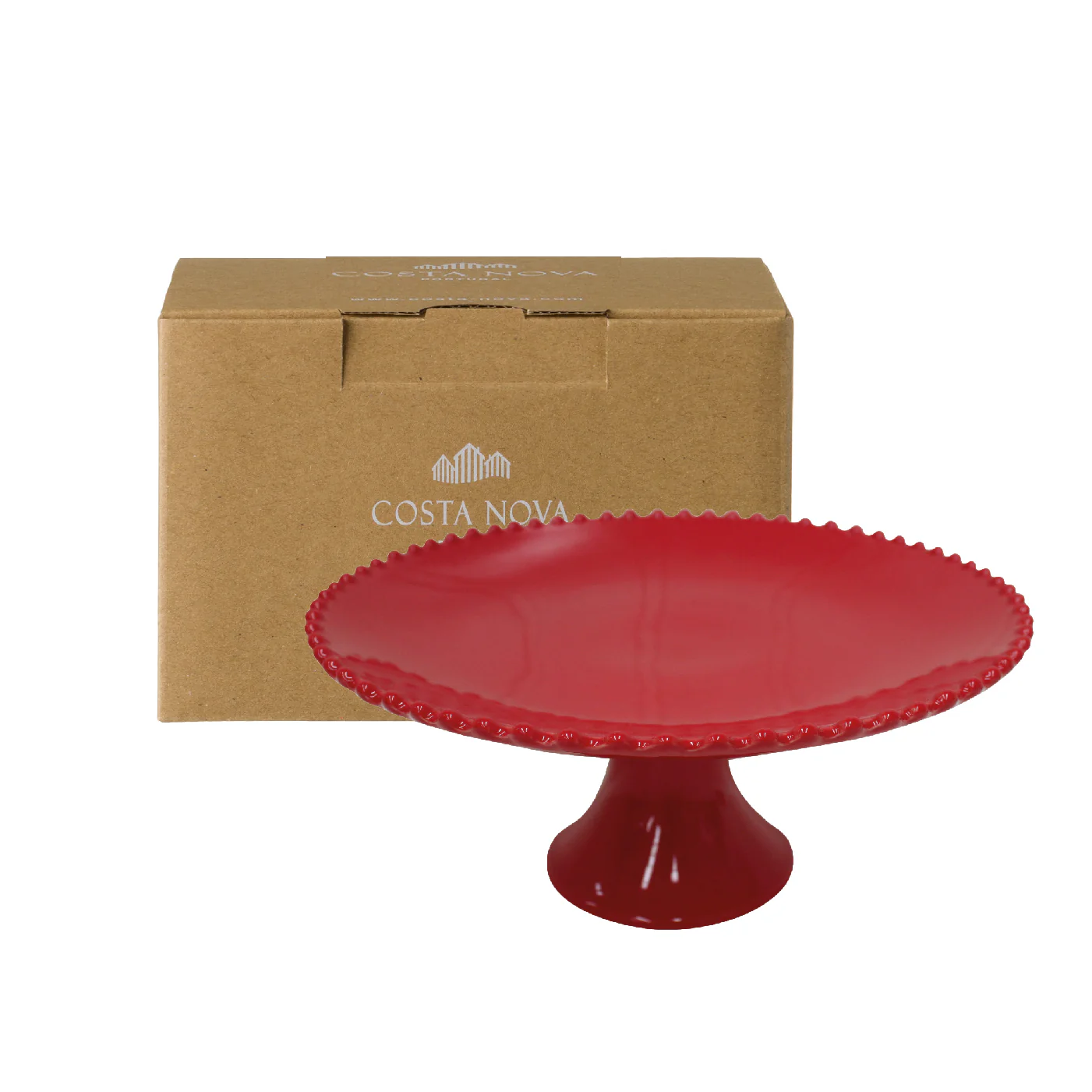 Gift Footed Plate 28 Pearl