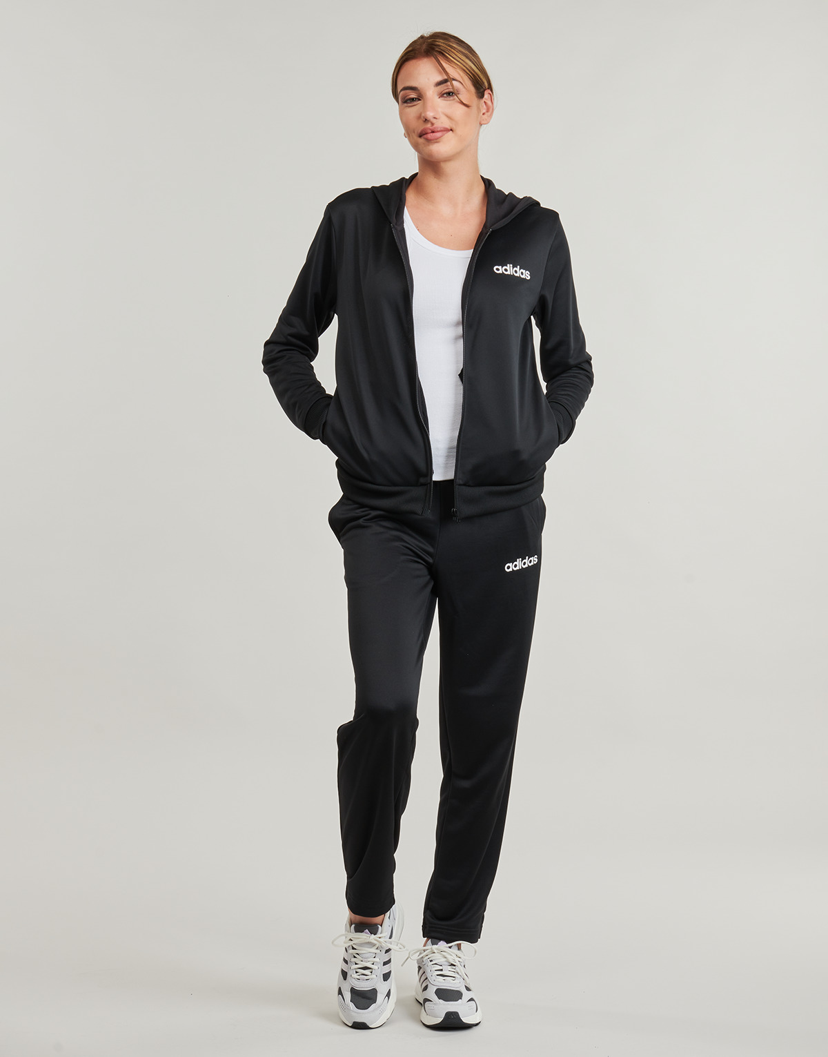 adidas - Essentials Linear Track Suit - Black