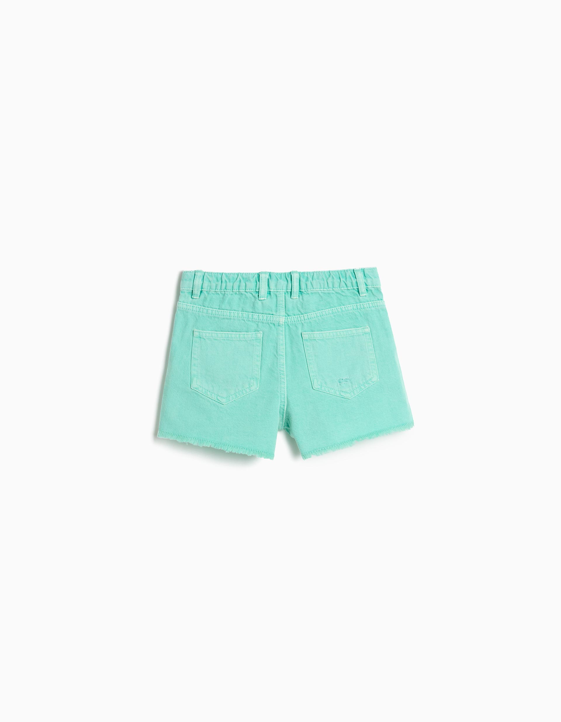 Calções de Ganga, Menina, Verde Claro