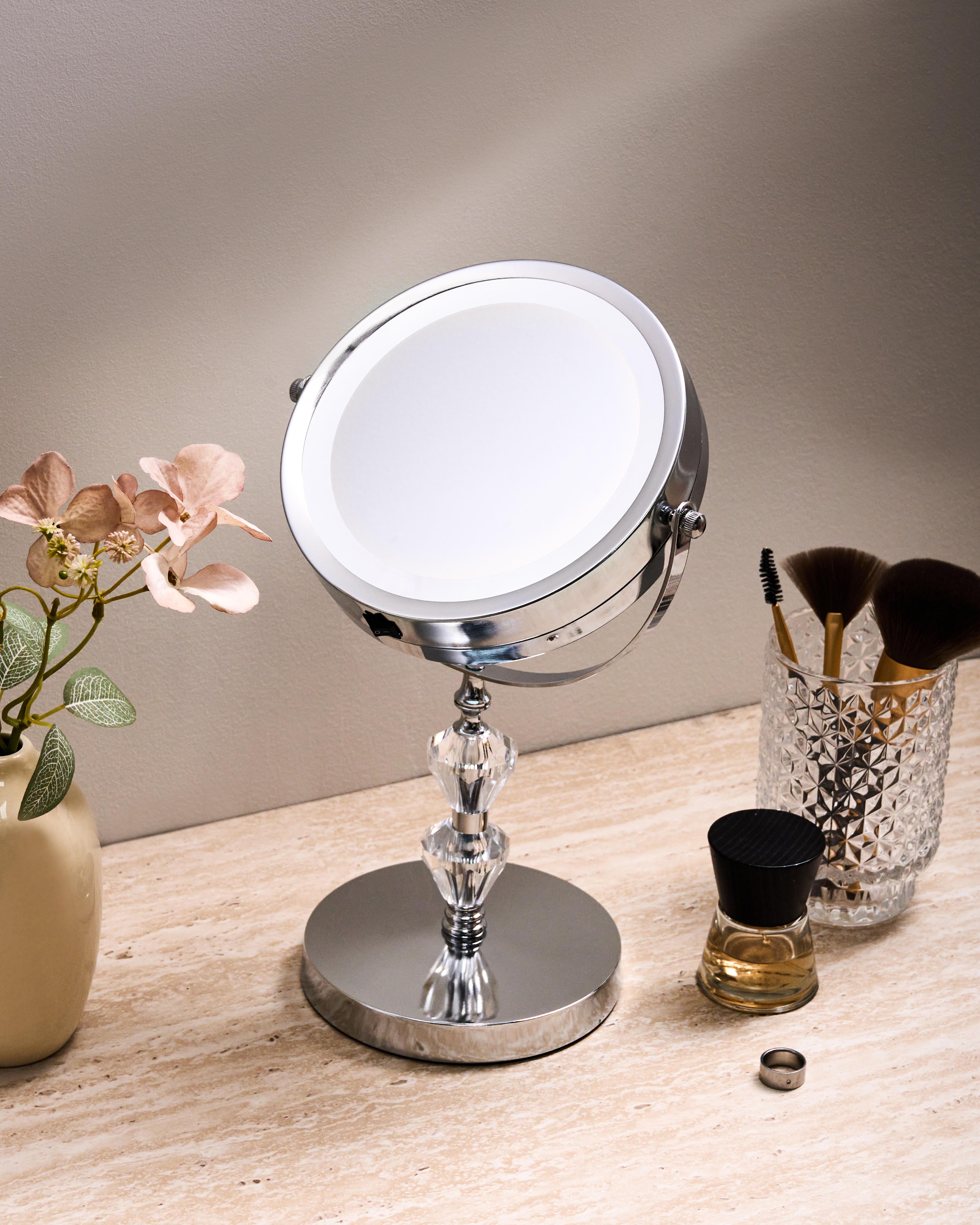 Makeup Mirror LED LAON Silver