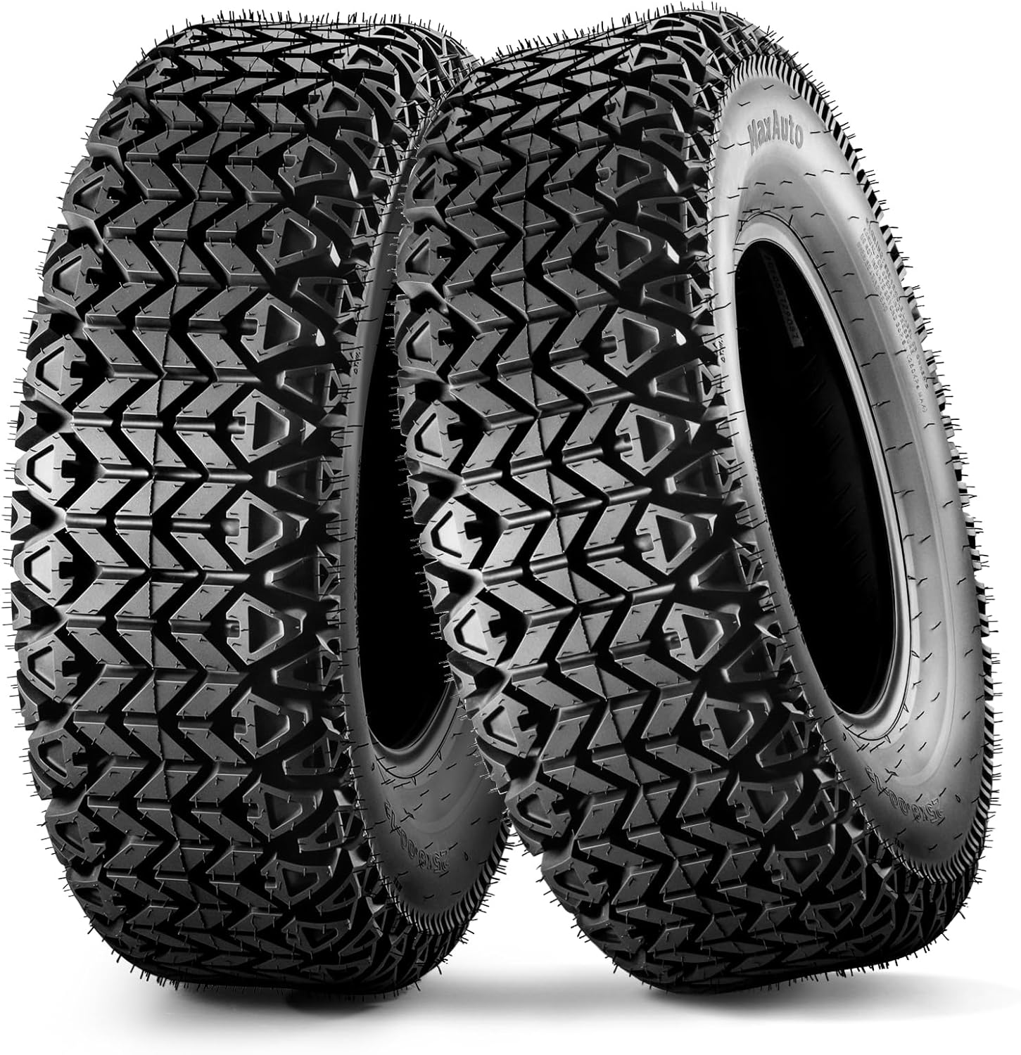 MaxAuto 2pcs 25x8-12 ATV UTV Tires, 25x8x12 All Terrain Side by Side Tires, 25 8 12 Mud Tire, 6Ply Tubeless