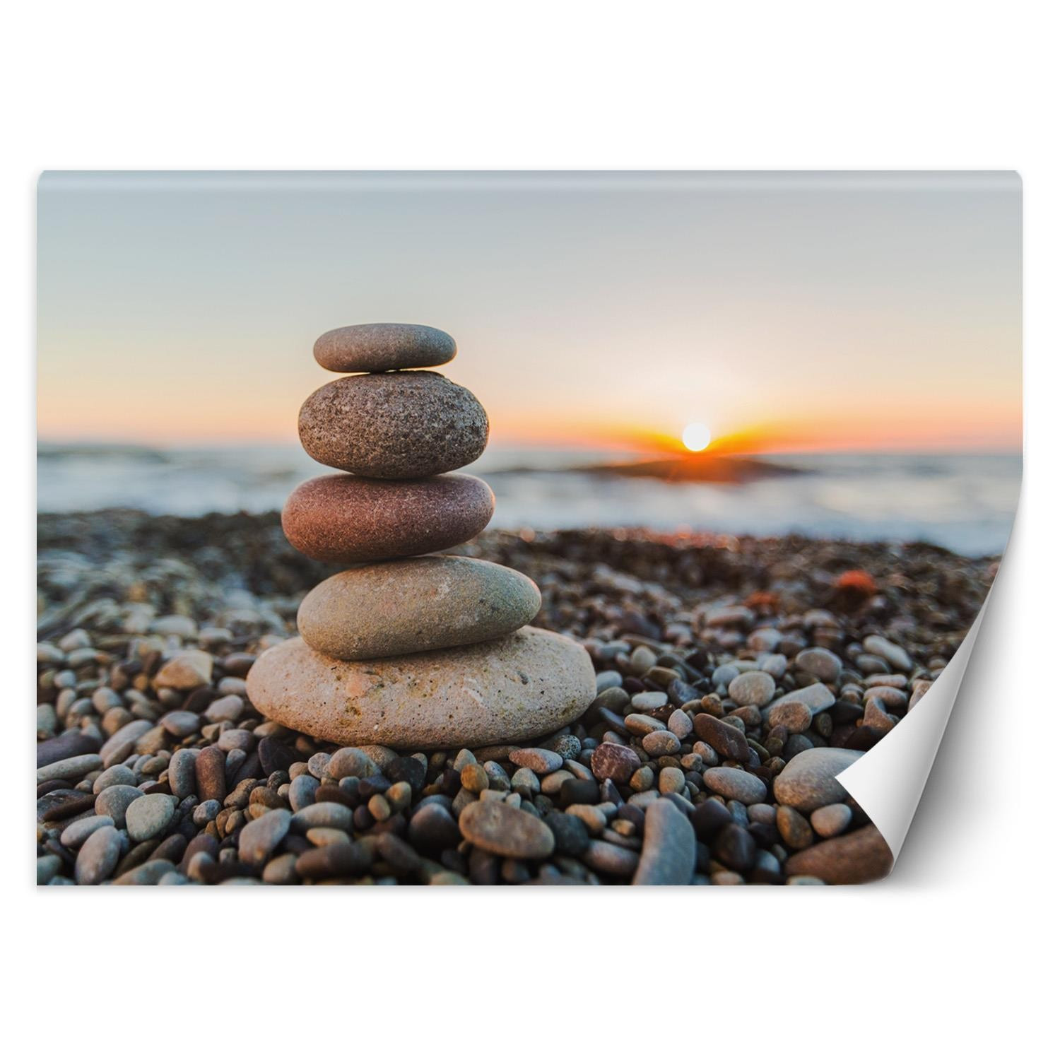Feeby Fototapeta, Kamienie na plaży 150x105