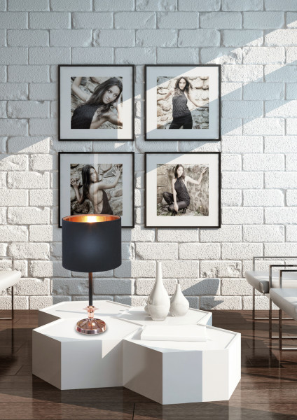 Lampa gabinetowa VIOLINO 1x40w e14 czarny
