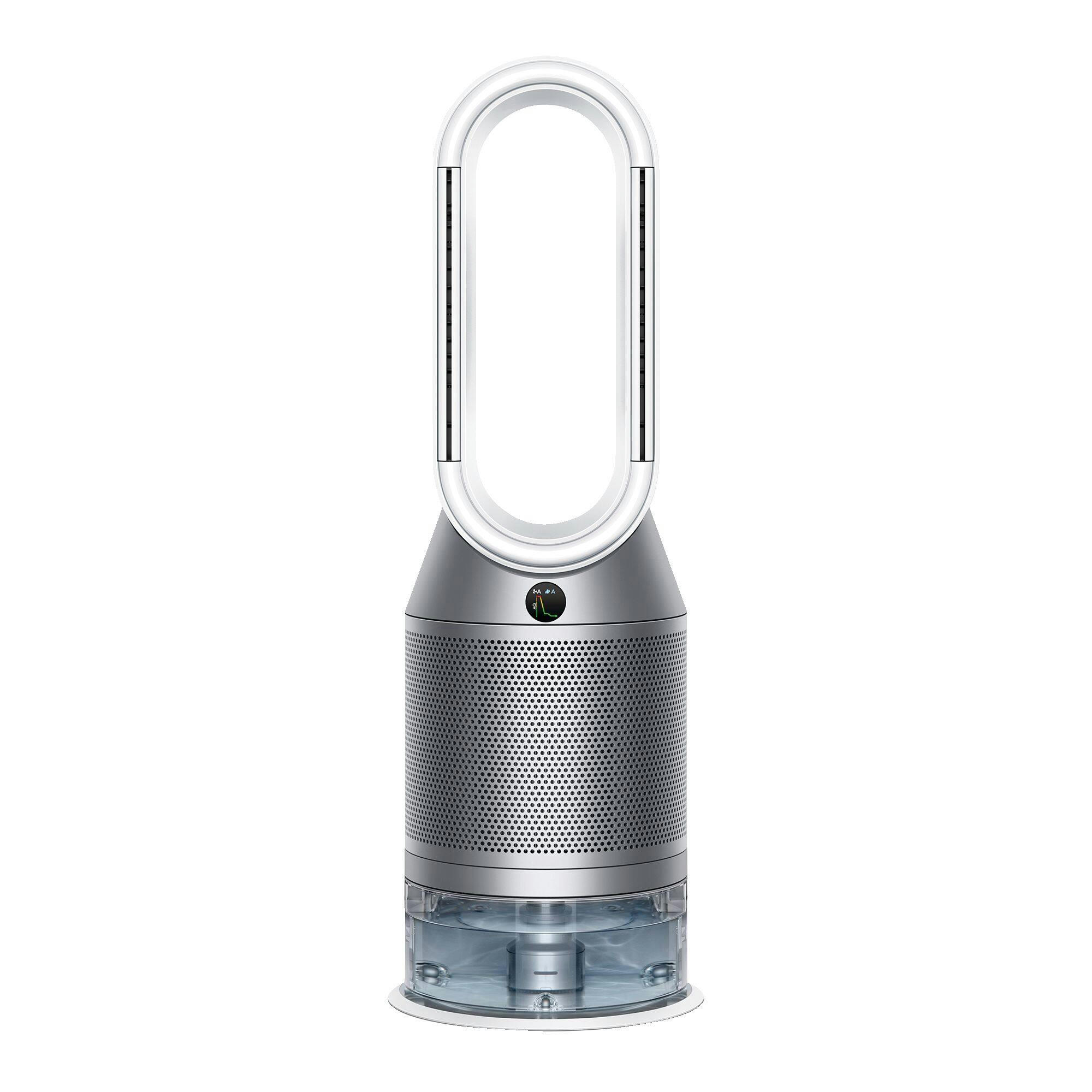 Dyson PH03 Purifier Humidify + Cool HEPA Oscillating Air Purifier, Fan & Humidifier, Large Room, White/Silver