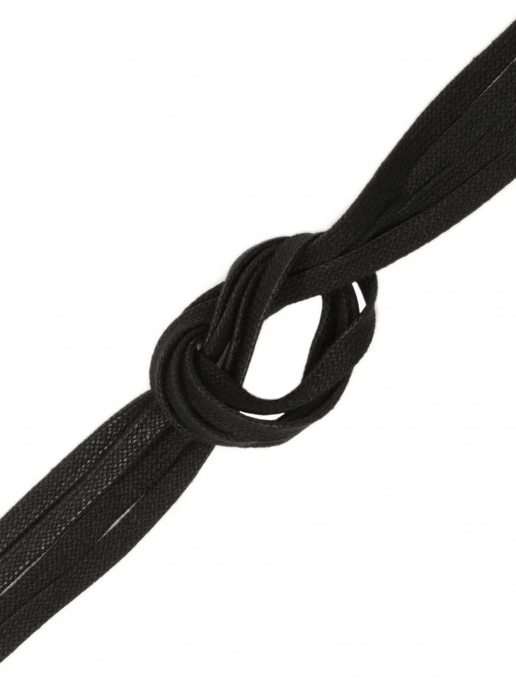Black flat laces