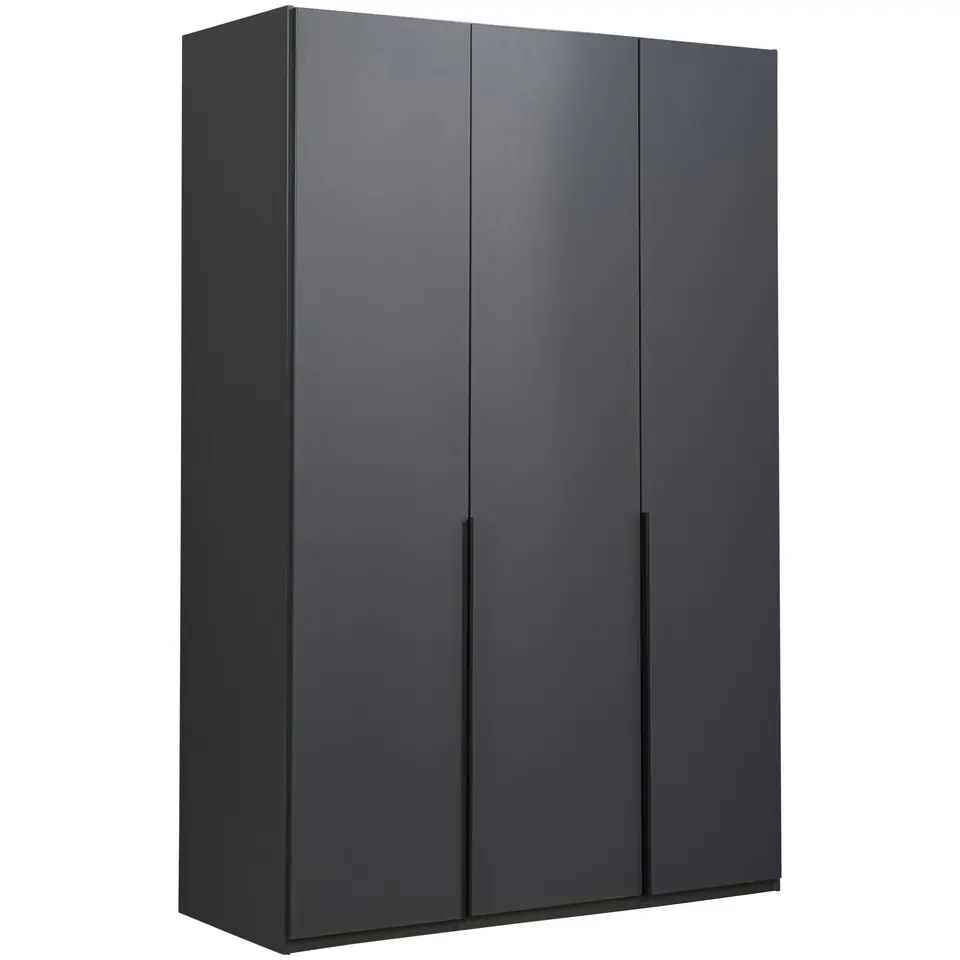Kledingkast Milaan 3-deurs- grafiet - 208x135x58 cm