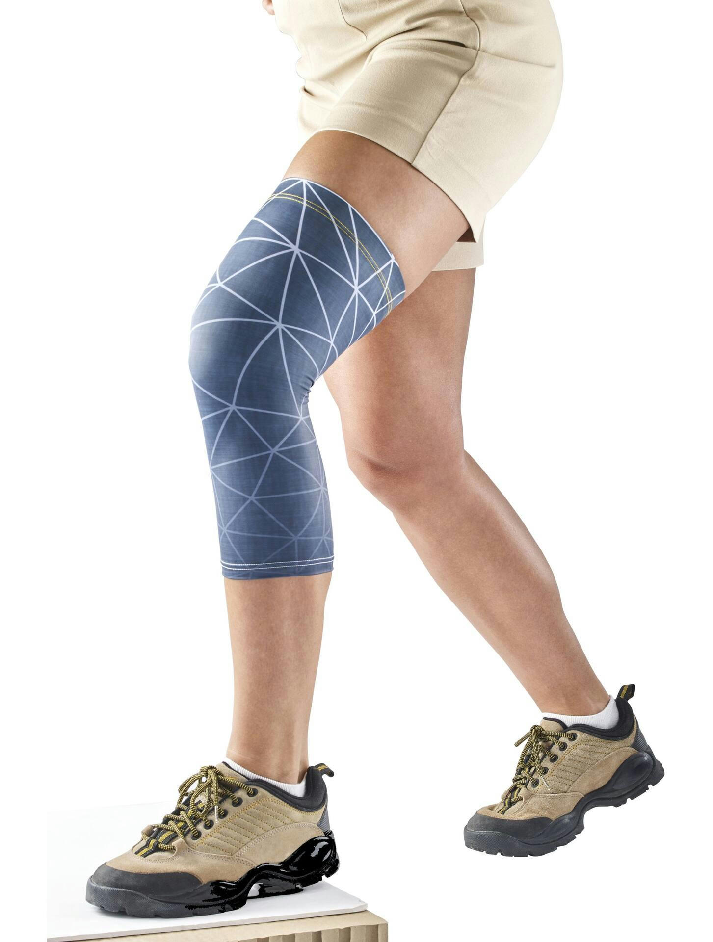 Tensor™ Sport Performance Compression Knee Sleeve Support, Navy Blue, Assorted Sizes