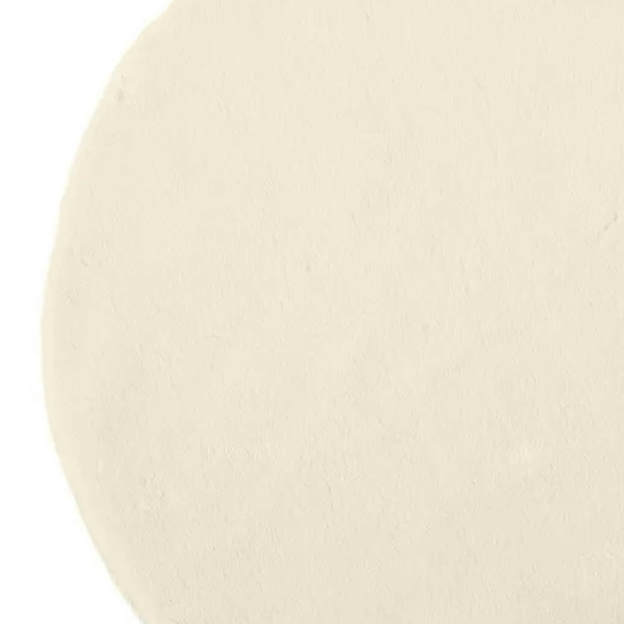 - Tapis rond doux blanc cassé diamètre 80cm