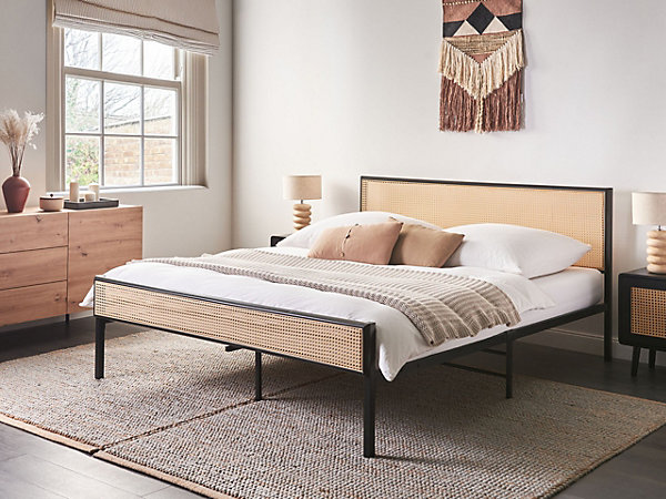 Lit avec sommier Polyrotin AVANTON 160 x 200 cm Noir