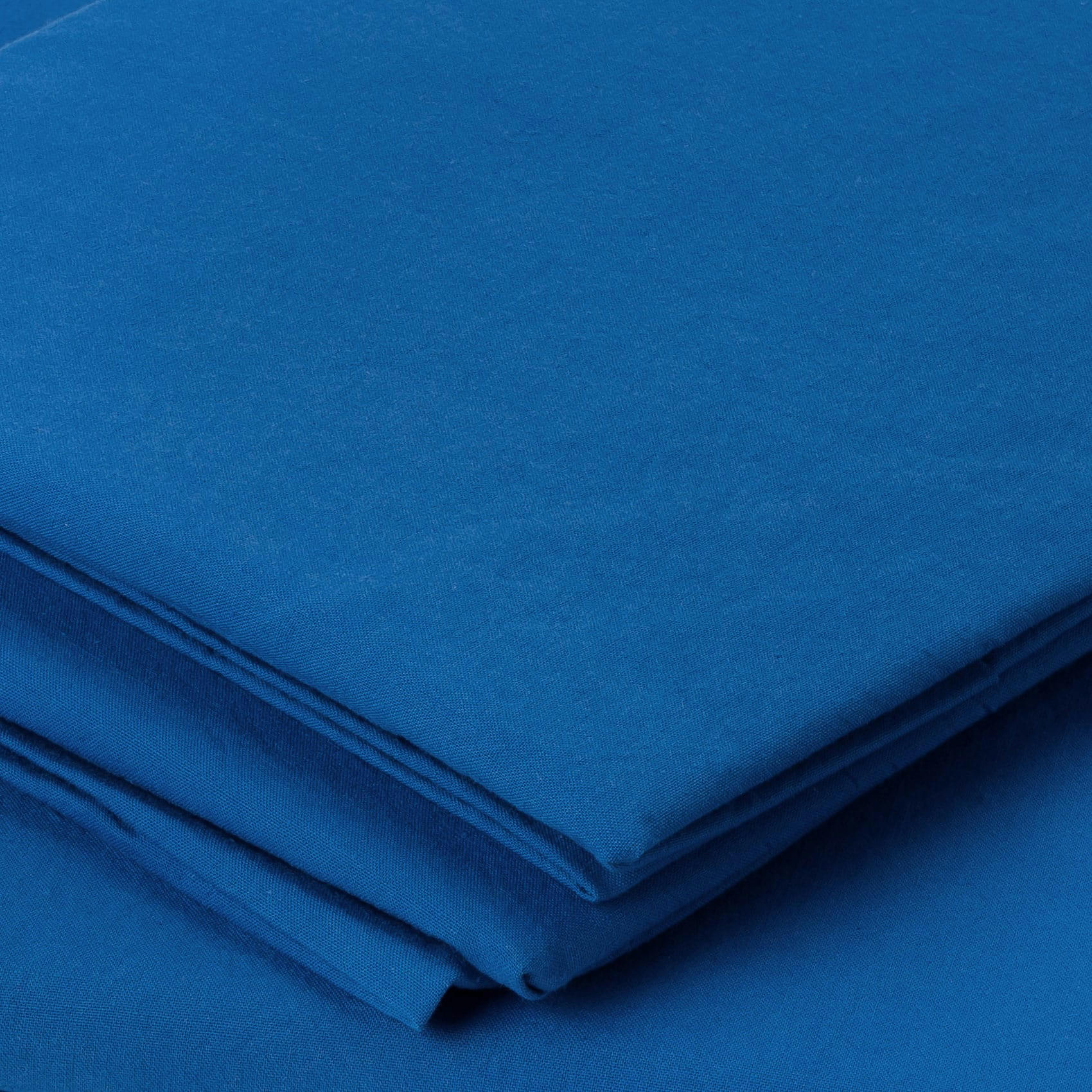 - Taie d'oreiller en coton lavé bleu encre 50x70 cm