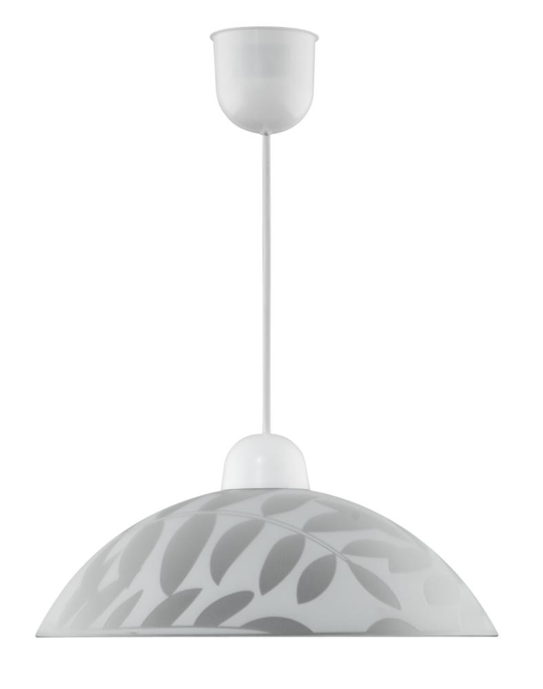 Lampa wisząca biała LETYCJA 1xE27x60W wym: 70x30x30 cm Candellux
