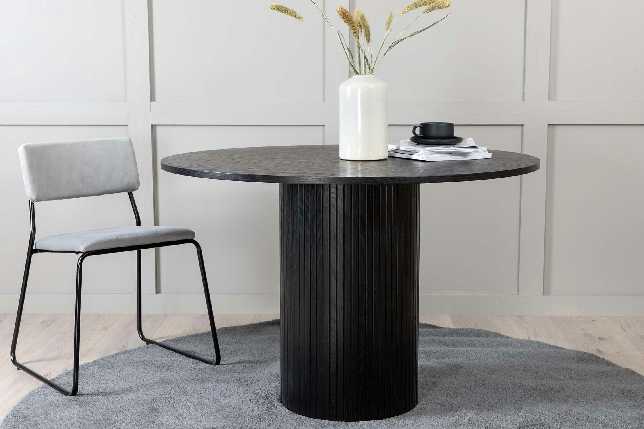 - Table ronde en mdf bianca 110 cm noir