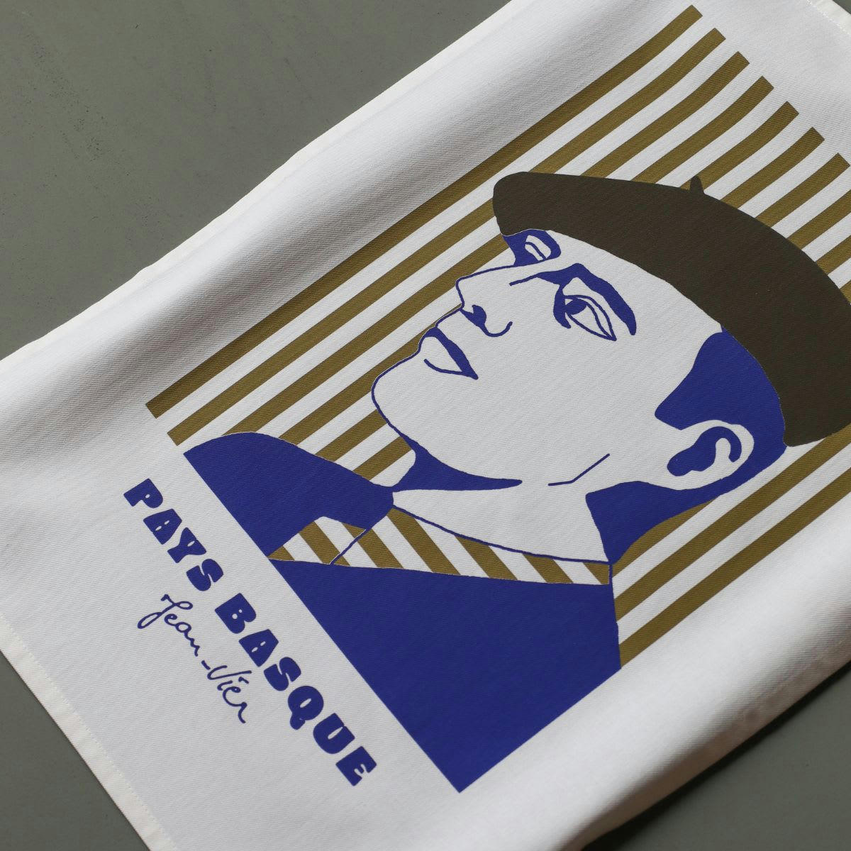 - Essuie-mains coton bleu Artxiboak homme 45x60cm