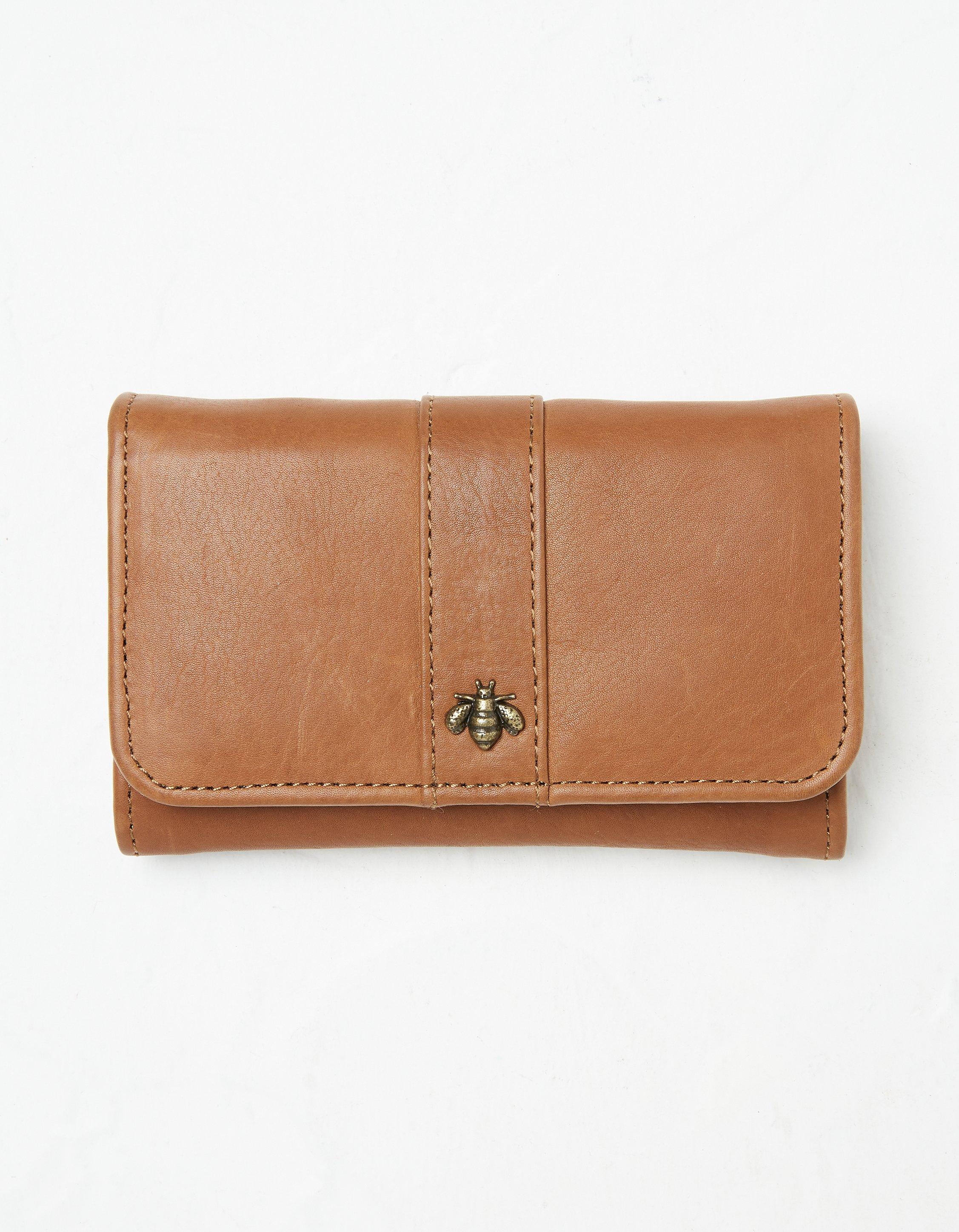 Bee Trim Leather Purse
