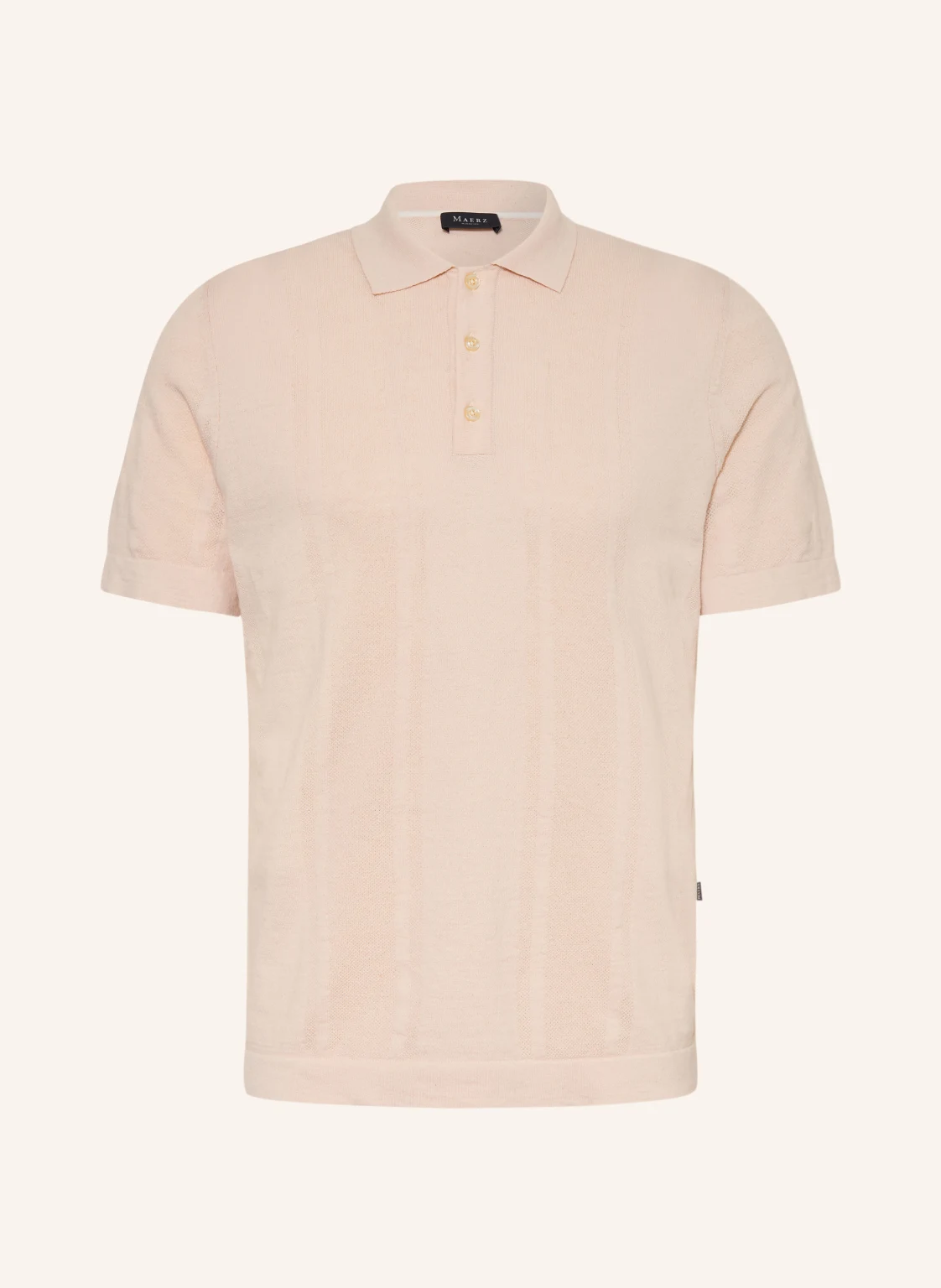 MAERZ MUENCHEN Strick-Poloshirt mit Leinen