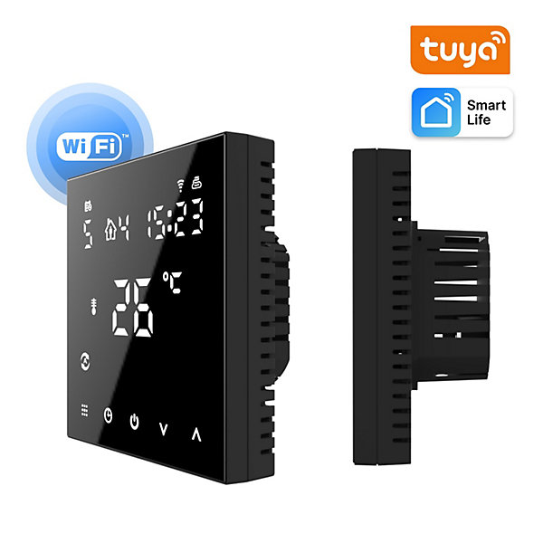 Chauffage au sol électrique WARMON CLASSIC 150 W/m² (8 7 m²)   TS 300 Smart WiFi Thermostat noir - 15 m²