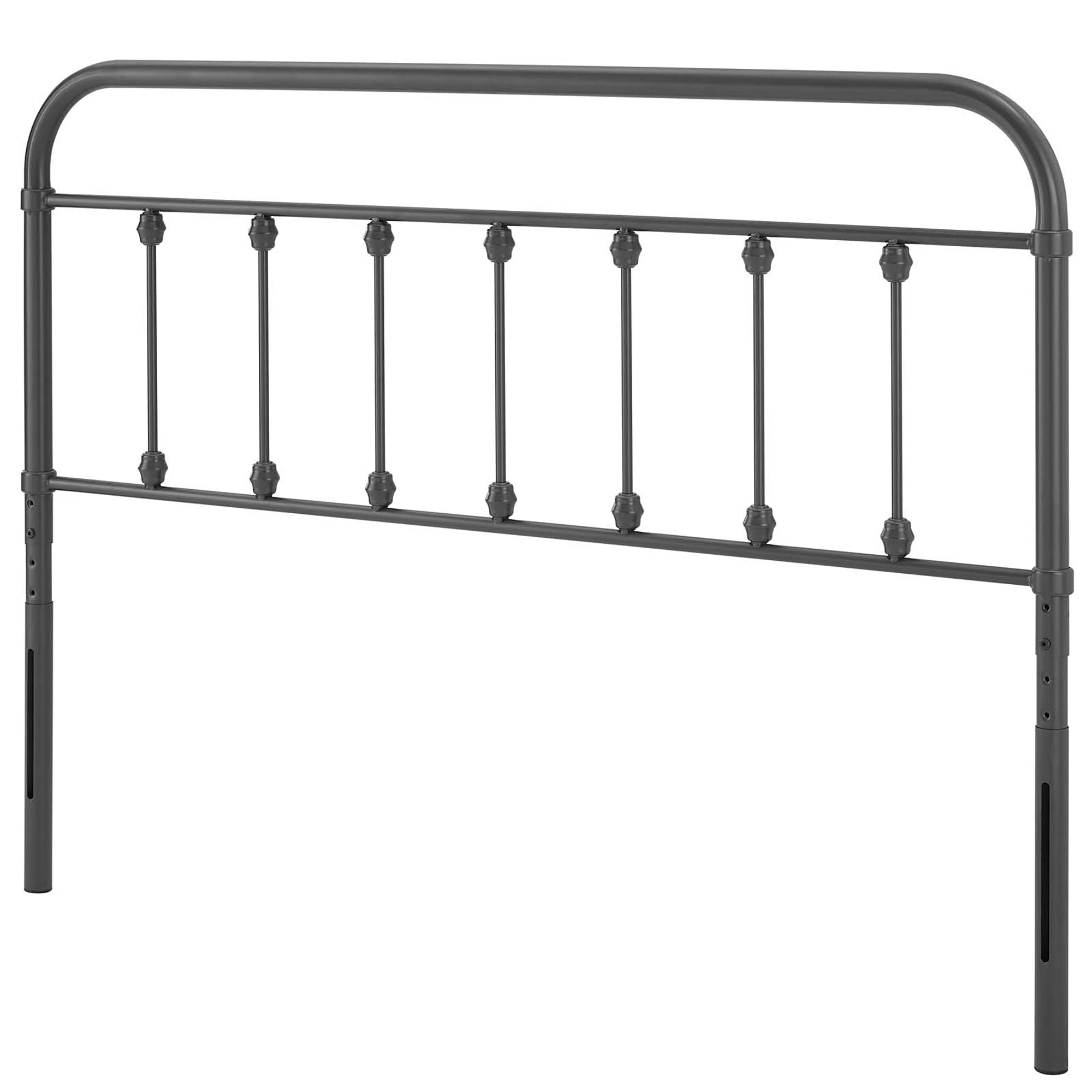 Ellen Classic Queen Size Grey Metal Headboard