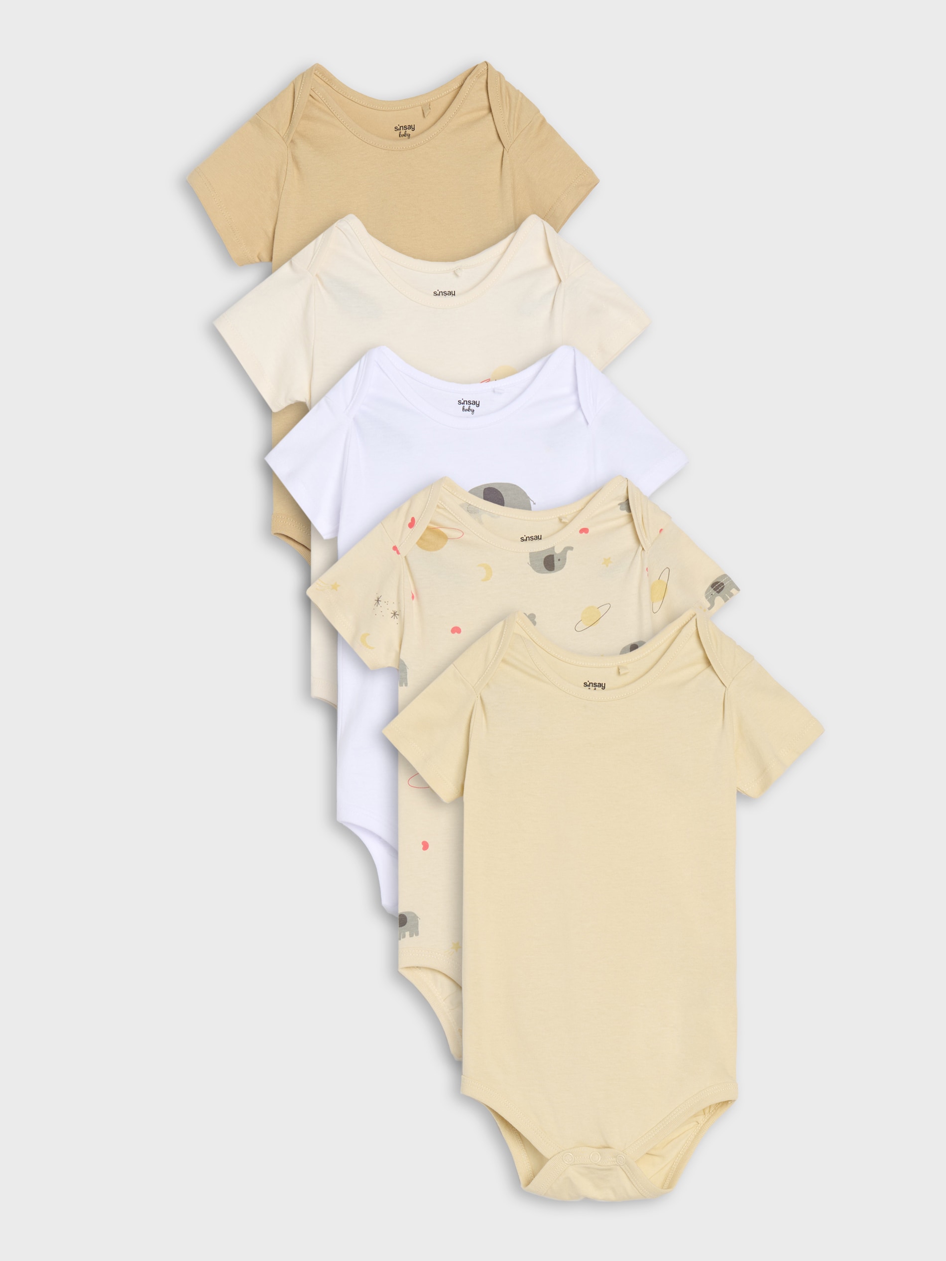 Body z motywem zwierzęcym 5 pack