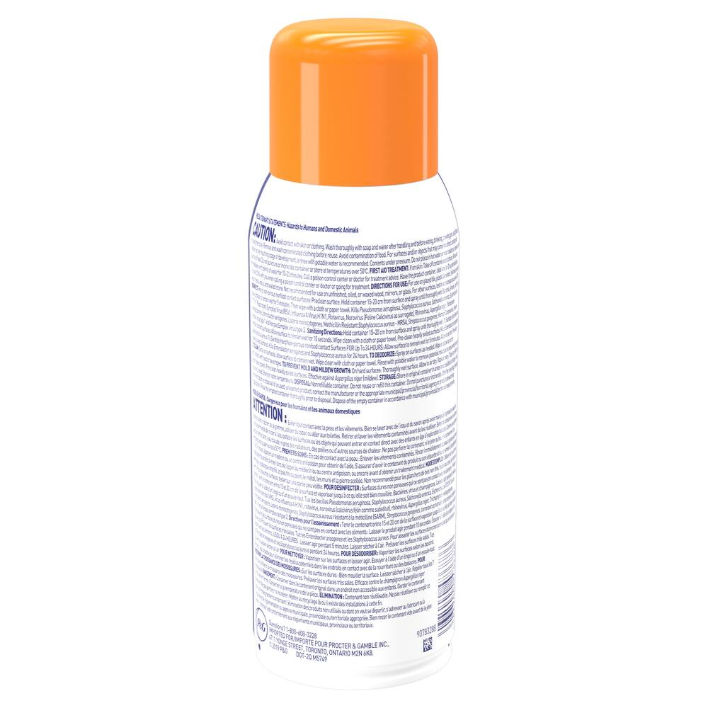 Microban 24-Hour Disinfecting Sanitizing Spray, Assorted Scents, 354-g