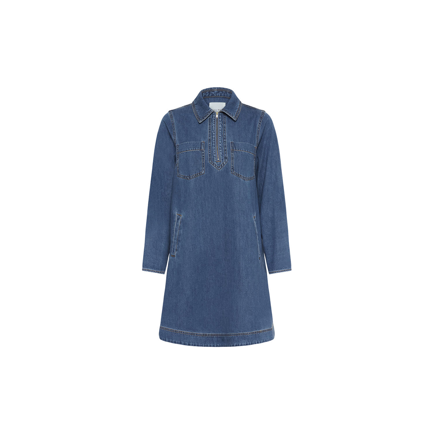 YaliaPW Dress, medium blue denim