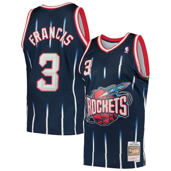 Steve Francis Houston Rockets Hardwood Classics Swingman Jersey - Navy