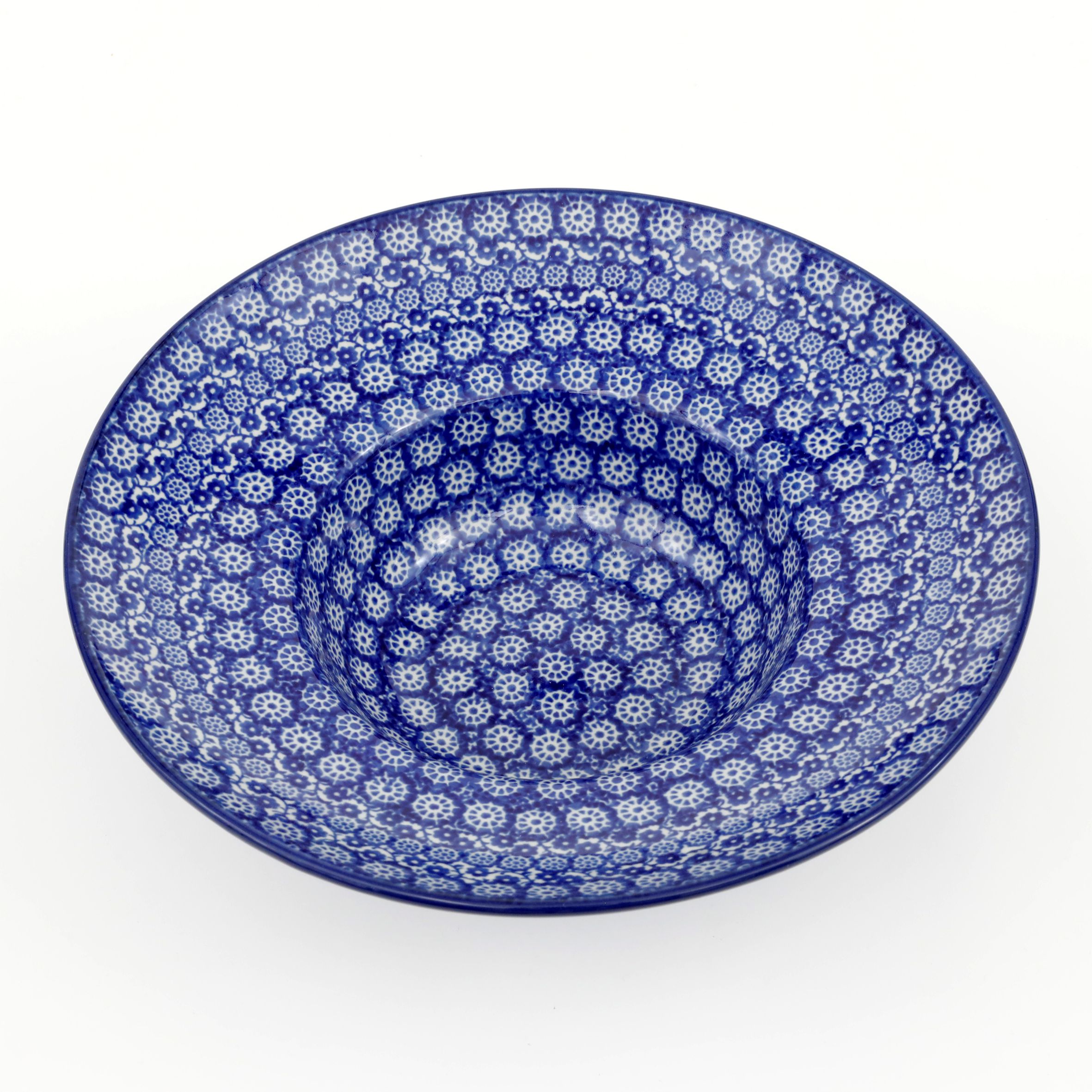 Talerz głęboki na spaghetti D86 25cm  2615X Kobaltowa koronka