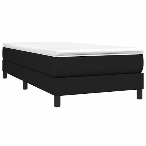 NNEVL Box Spring Bed Frame Black 100x200 cm Fabric
