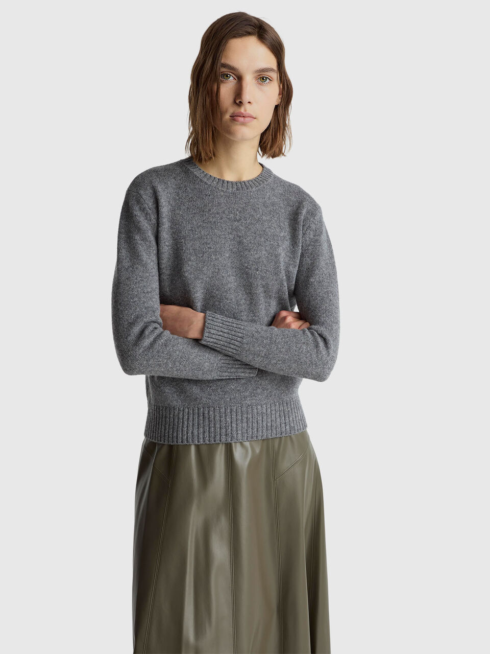 Sweater in pure Shetland wool