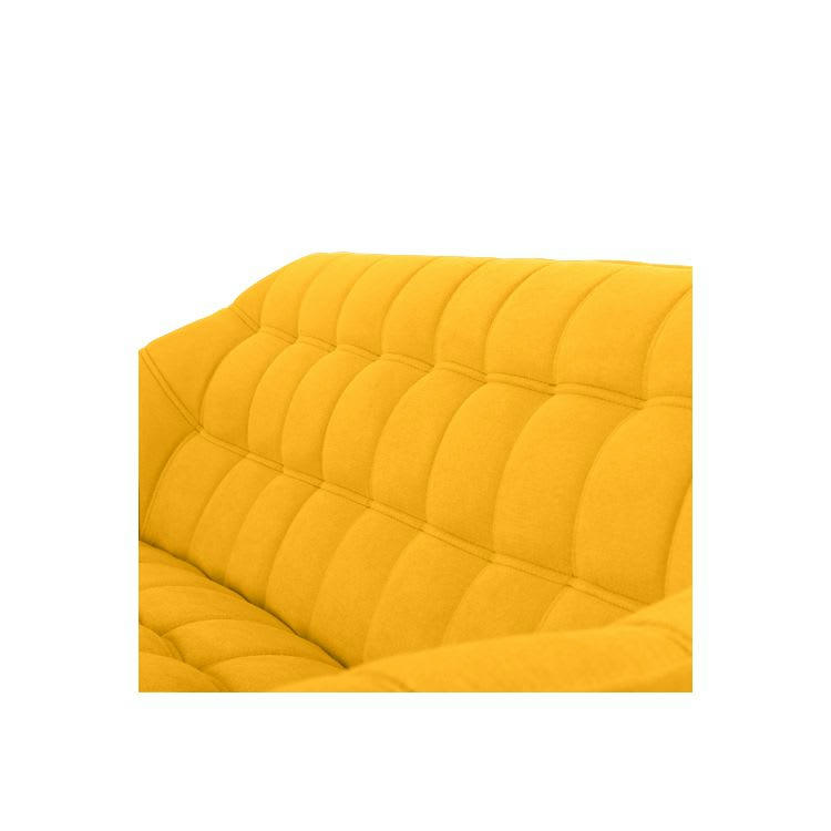 SIMBA - Canapé 3 places en tissu jaune