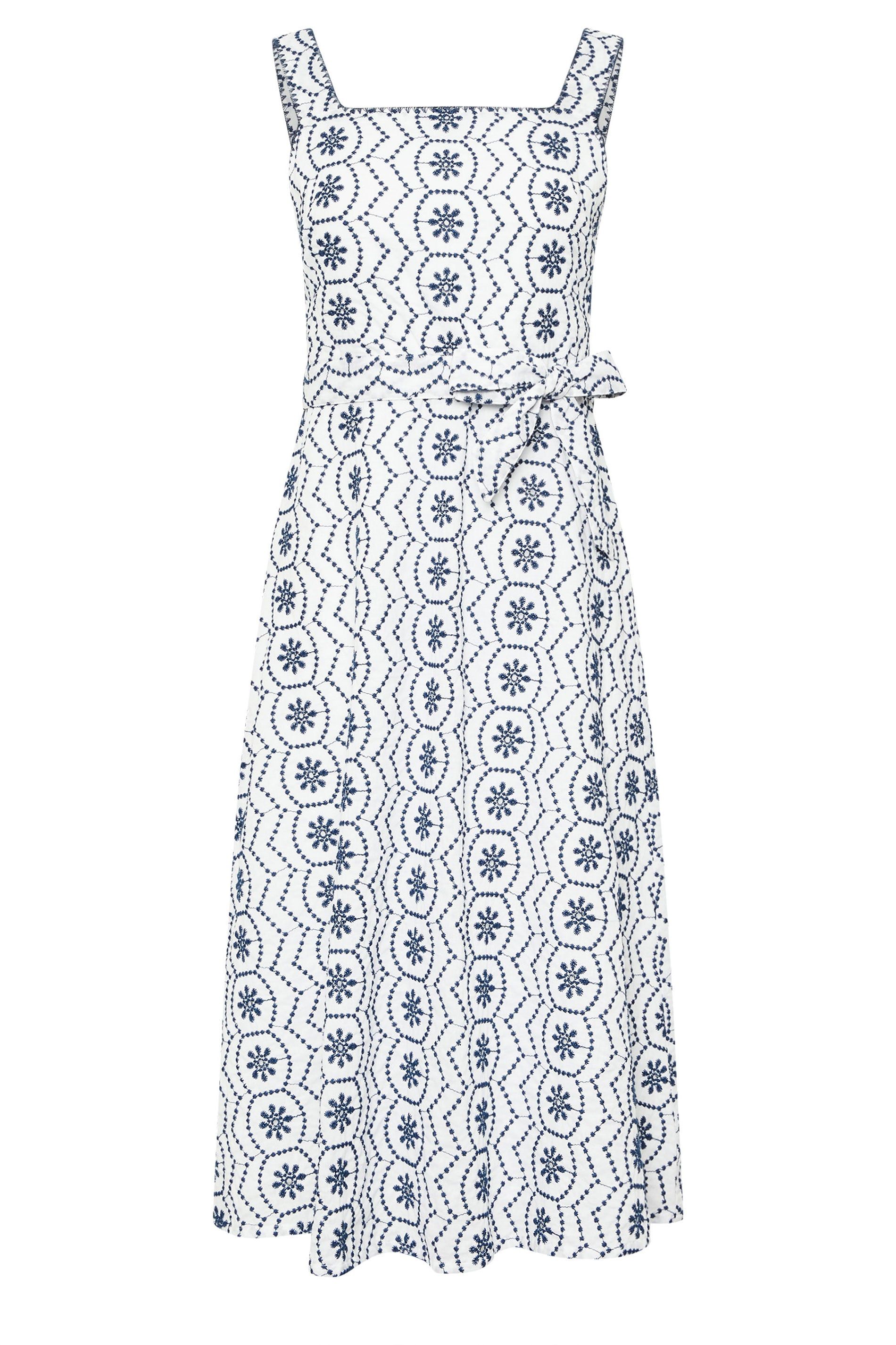 M&Co Petite Embroidered Cotton Dress