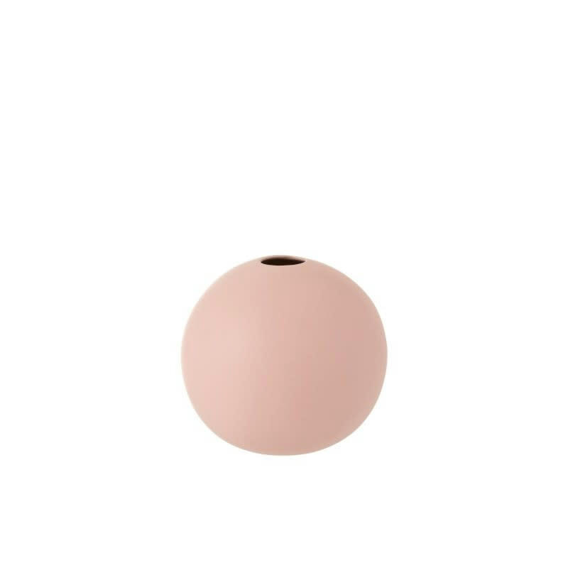 - Vase boule en céramique rose pastel D18cm