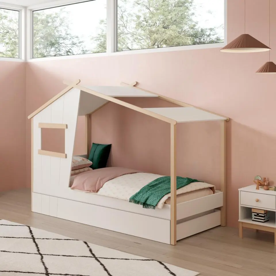 Calicosy - MARIA Bed - Wit - 103x215,4x158,5 cm