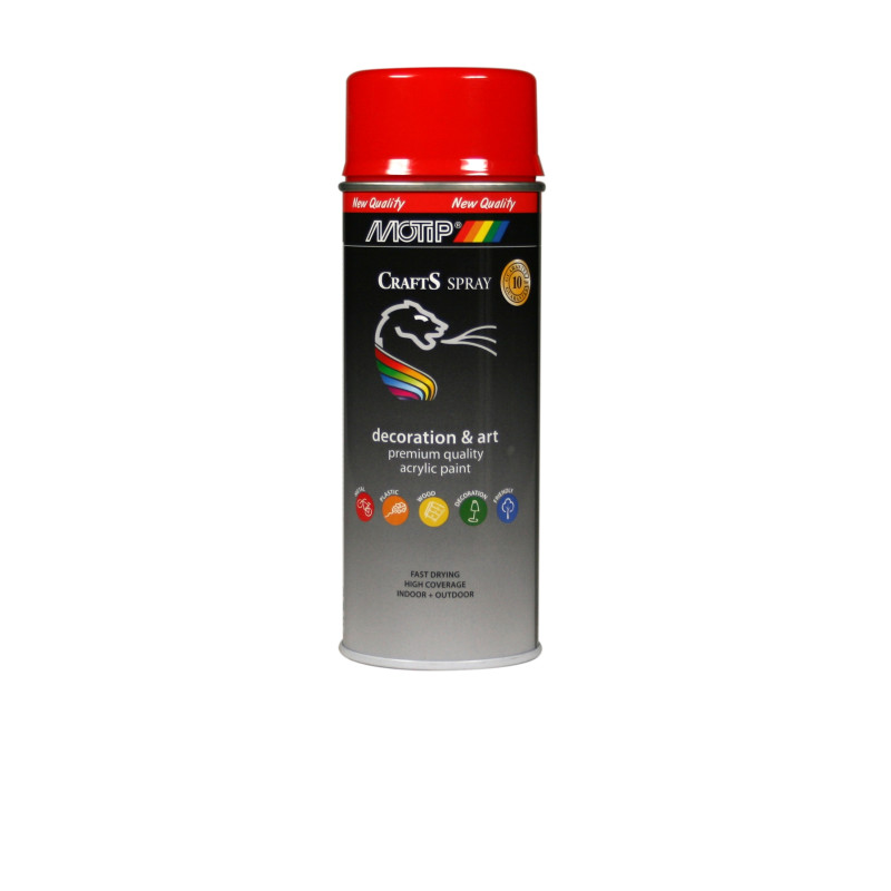 Peinture en spray Crafts rouge vin brillante 0,4 L MOTIP