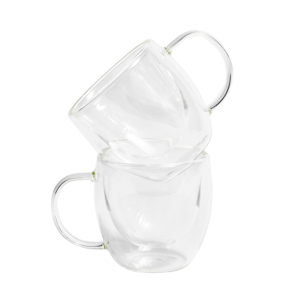 Lot de 2 tasses double paroi 80ml