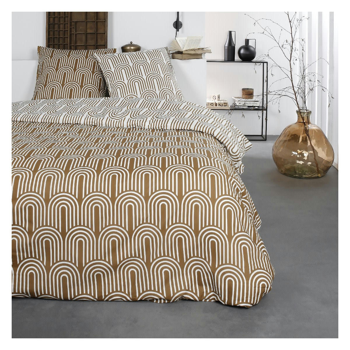 SUNSHINE CAREL - Parure de lit 2 personnes imprimé en Coton Multicolore 220x240 cm